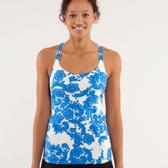 Lululemon Free To Be Tank floral print - Picture 1 of 6